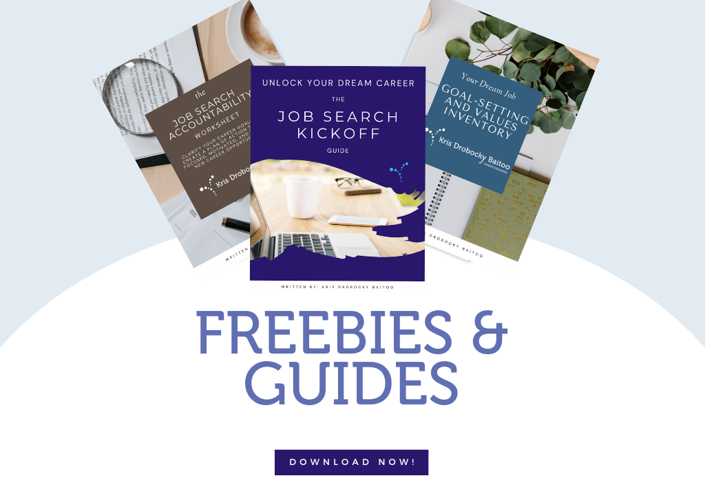 free job search guides, kdb coaching free resources, freebies, courses, tools